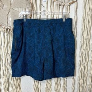 Mack Weldon Navy and Teal Swim Trunk size XL
